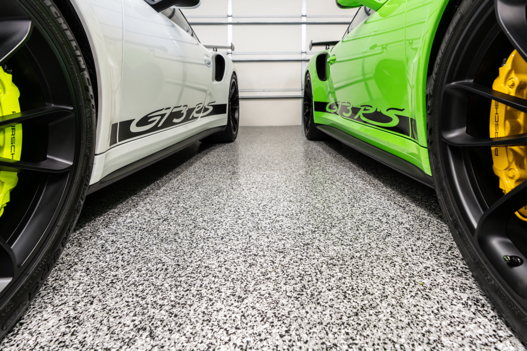 Warehouse floor coating with line striping — Addison, TX